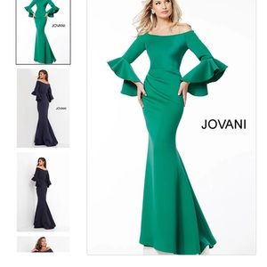 Jovani dress size 12 dress worn 1x emerald green